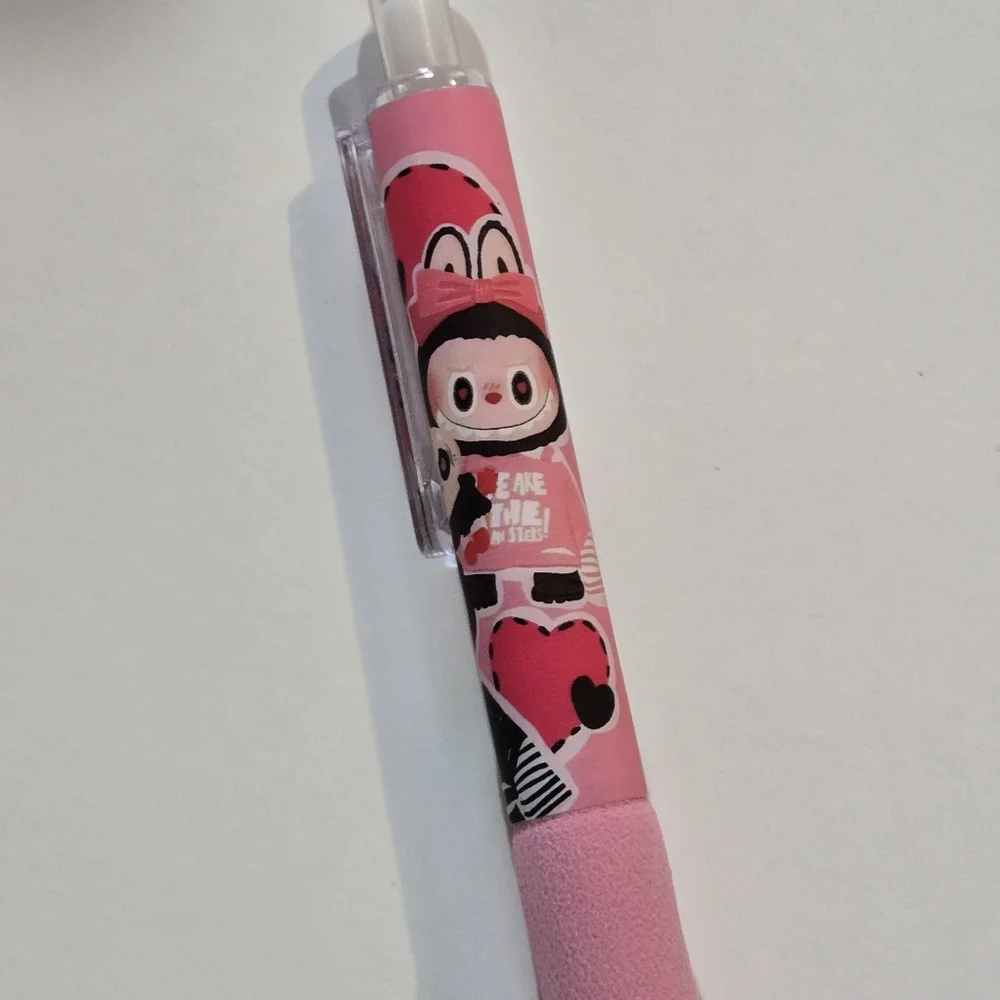 🍒🍒 Charming Pink Labubu Pen With Cushion Grip